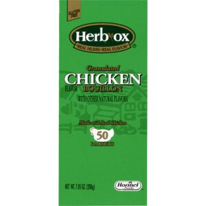 Herb-Ox Chicken Bouillon Instant Broth, 50 Packets per Box