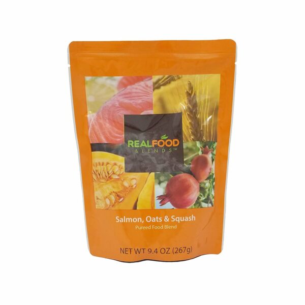 Real Food Blends Salmon, Oats & Squash Ready to Use Tube Feeding Formula, 9.4 oz. Pouch