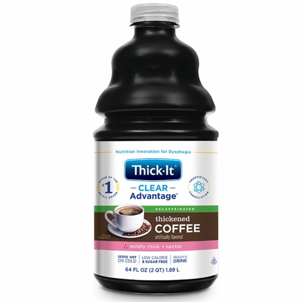 Thick-It Clear Advantage Nectar Consistency Coffee Thickened Decaffeinated Beverage, 64 oz.