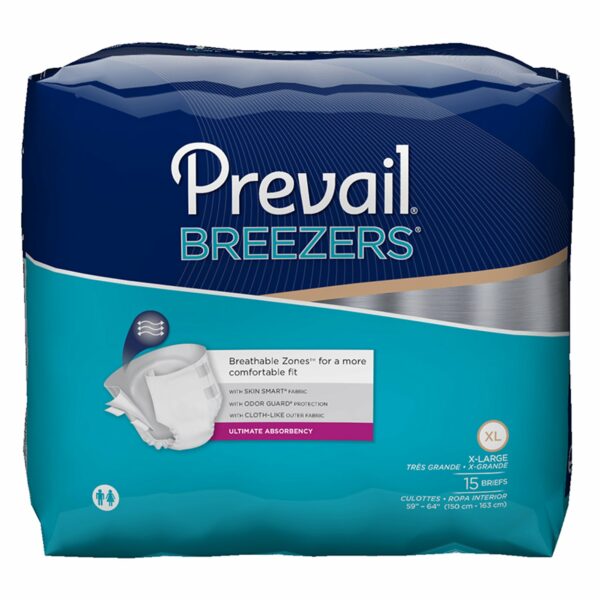 Prevail Breezers Ultimate Incontinence Brief, Extra Large