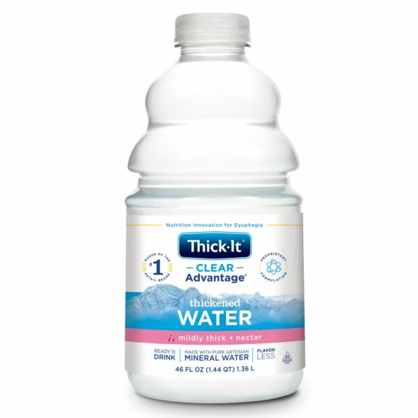 Thick-It Clear Advantage Nectar Consistency Thickened Water, 46 oz. Bottle
