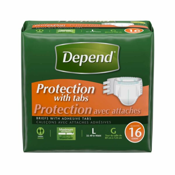 Depend Maximum Incontinence Brief, Large / Extra Large