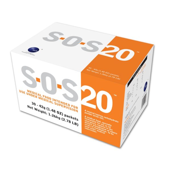 S.O.S. 20 Neutral Flavor Carborhydrate Oral Supplement, 30 Packets per Box