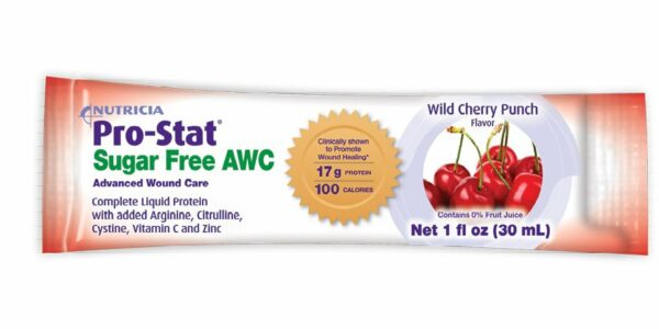 Pro-Stat Sugar Free AWC Wild Cherry Punch Protein Supplement, 1 oz. Individual Packet