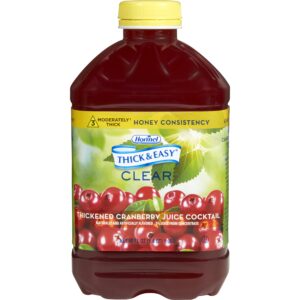 Thick & Easy Clear Honey Consistency Cranberry Thickened Beverage, 46 oz. Bottle