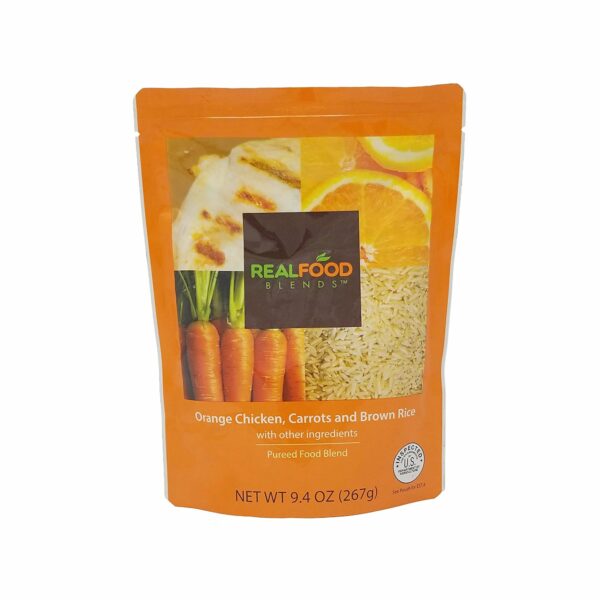 Real Food Blends Orange Chicken / Carrots / Brown Rice Ready to Use Tube Feeding Formula, 9.4 oz. Pouch