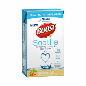Boost Soothe Peach Mint Oral Supplement, 8 oz. Carton, 27 per Case