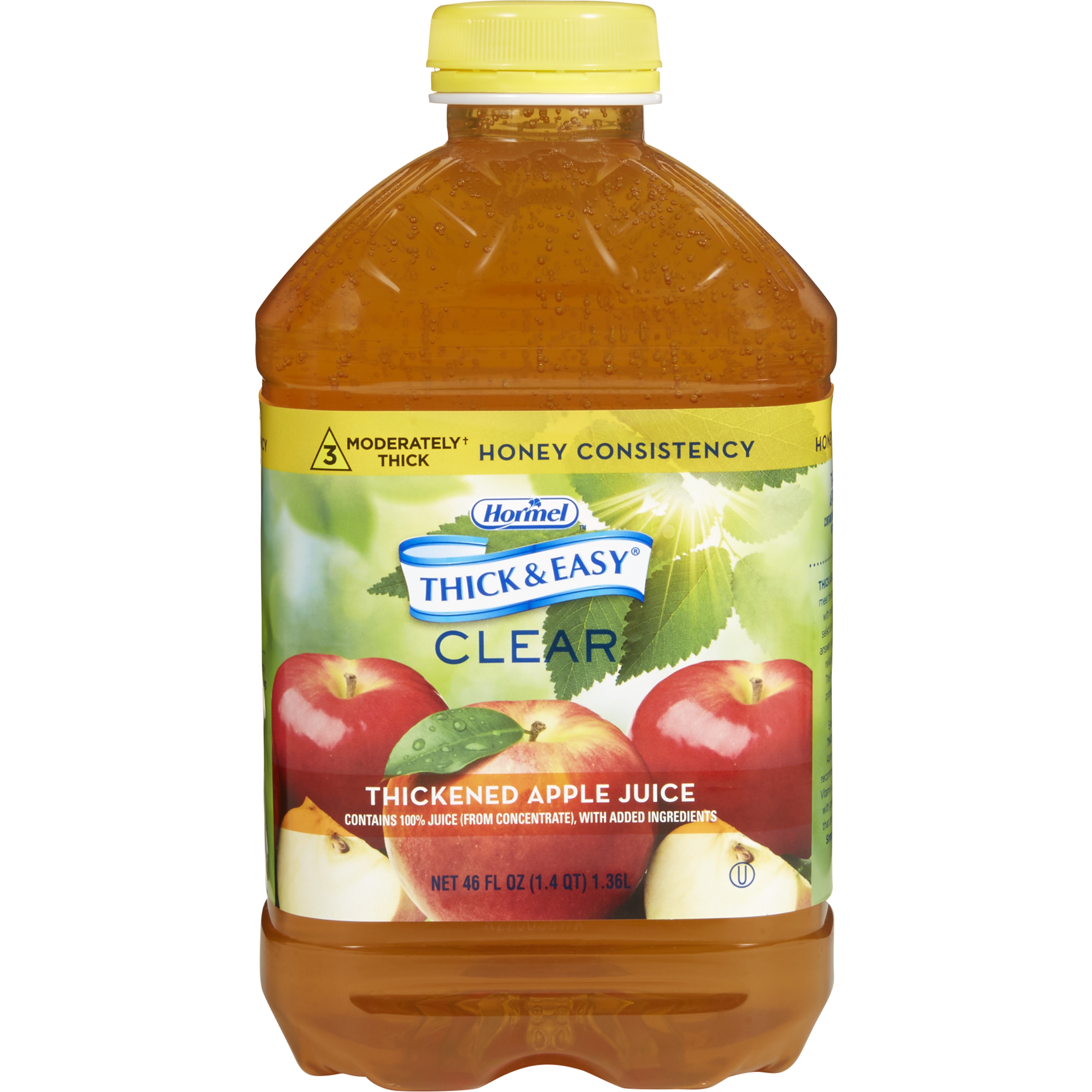 Thick & Easy Honey Consistency Apple Thickened Beverage, 46 oz. Bottle