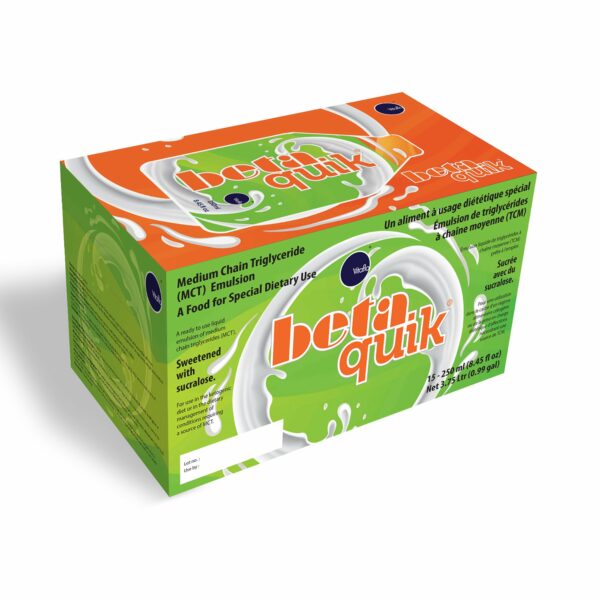 betaquik White Flavor MCT Oral Supplement, 7.6 oz. Bottle