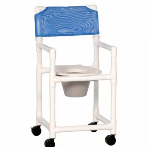 IPU Standard Line Shower Chair Commode, Blue